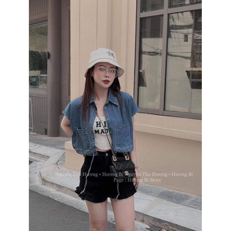 SET JEAN ThUN CHữ kèm quần bèo bigsize