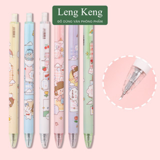 Combo 5 Dao rọc giấy thủ công hình bút bấm LENG KENG VĂN PHÒNG PHẨM tiện dụng cho học sinh