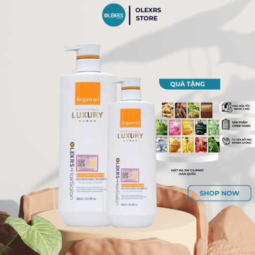 Dầu Gội Phục Hồi, Chống Rụng Tóc Olexrs Hair Salon Luxury 500ml/960ml