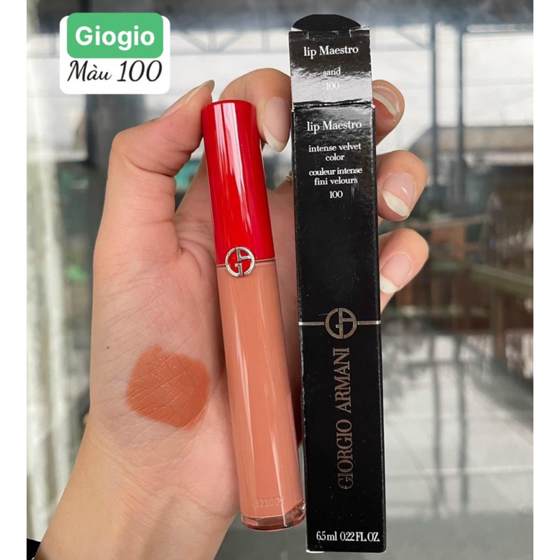 Son Kem Giorgio Armani Lip Maestro 100 Sand Cam Nude.Full Box