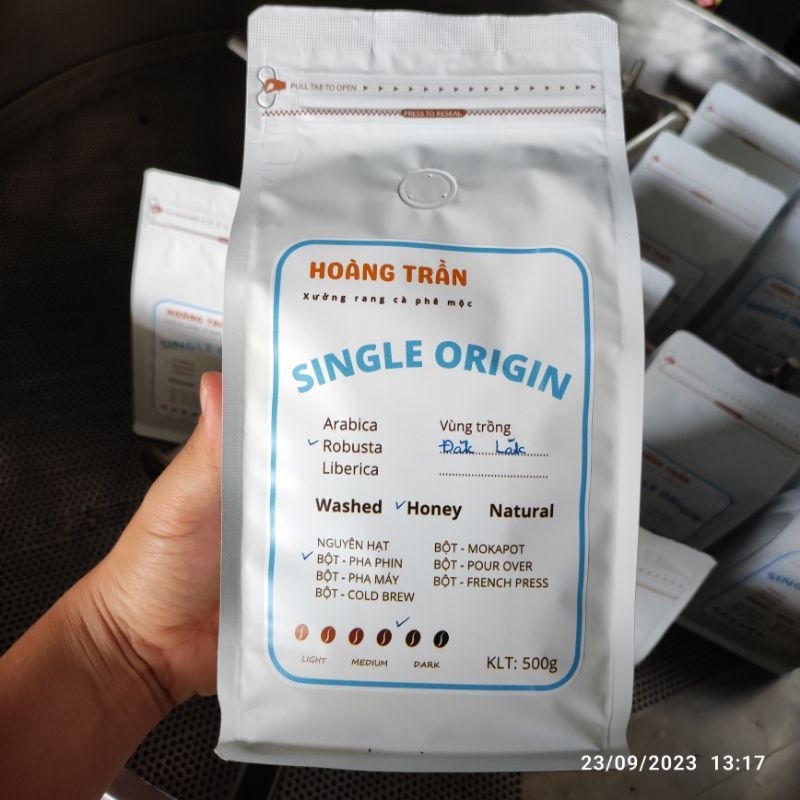 500g cà phê Robusta Honey [500g/bịch]