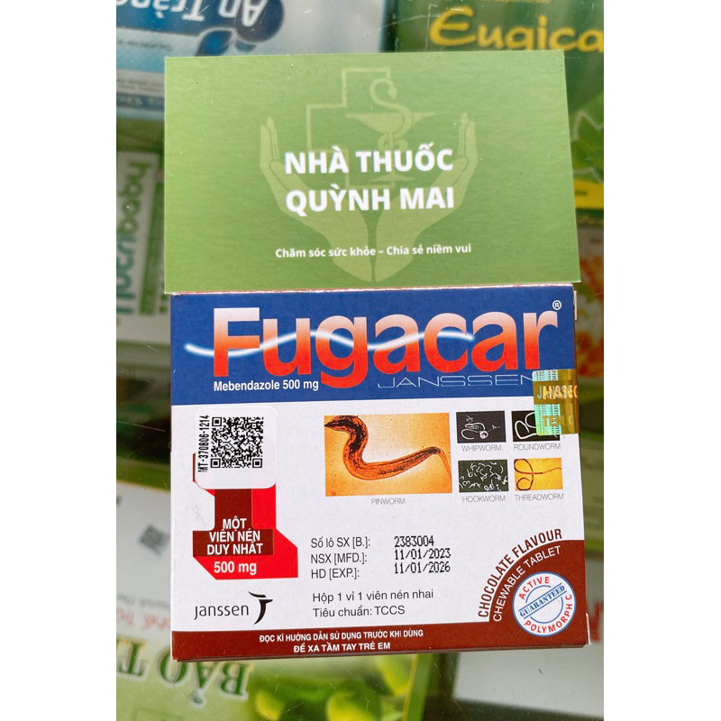 Fugaca - Vị socola dễ uống , hộp 1 viên