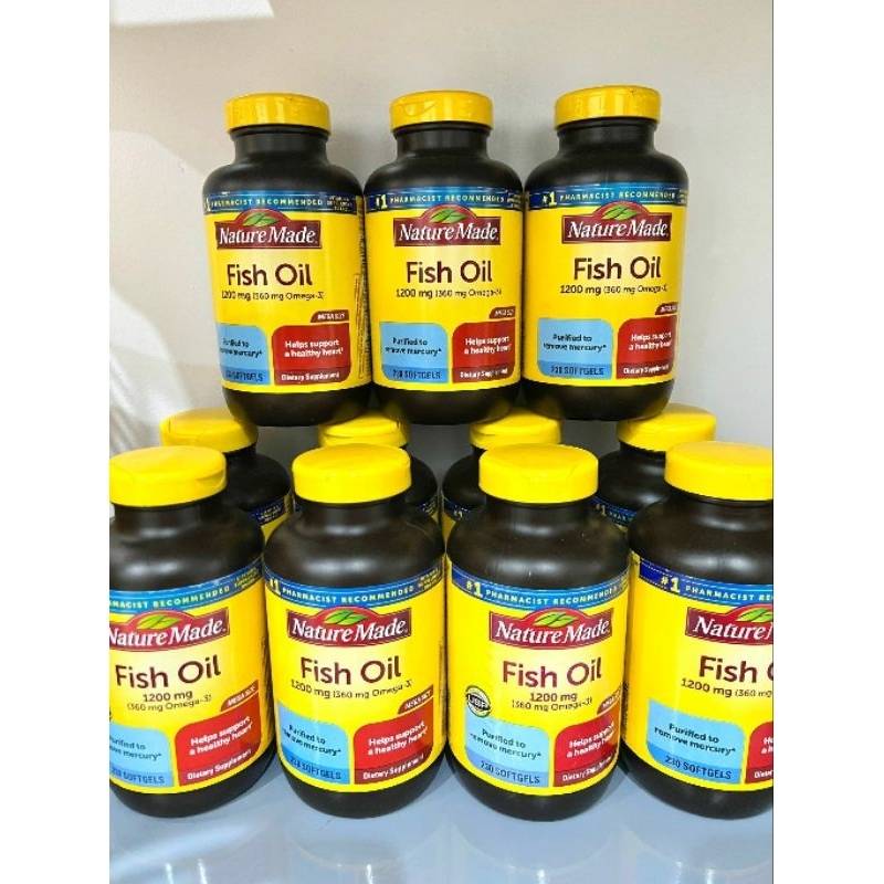 Viên uống dầu cá Fish Oil Nature Made 100v, 150v, 250v