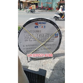 Bàn tròn inox super 1m2 qui phúc