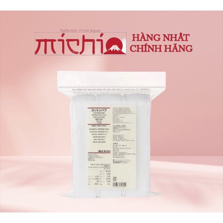 Bông tẩy trang muji cotton nhật bản - bông tẩy trang hữu cơ 189 miếng