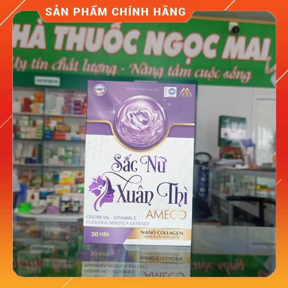 Sắc nữ xuân thì (Lọ 30 viên) | hỗ trợ tăng nội tiết tố, sinh lý nữ - Nhà thuốc Ngọc Mai