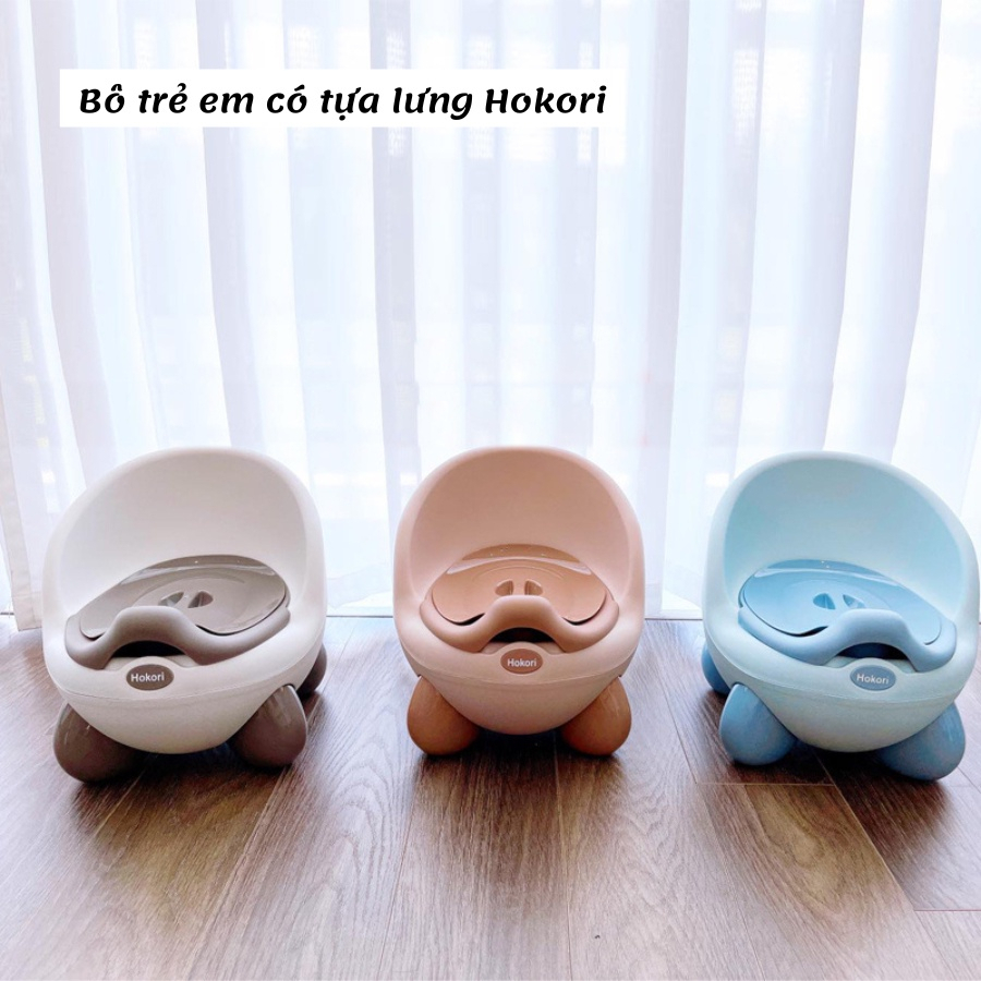 Bô cho bé đi vệ sinh có tựa lưng việt nhật - Ghế bô cho bé gái, bé trai
