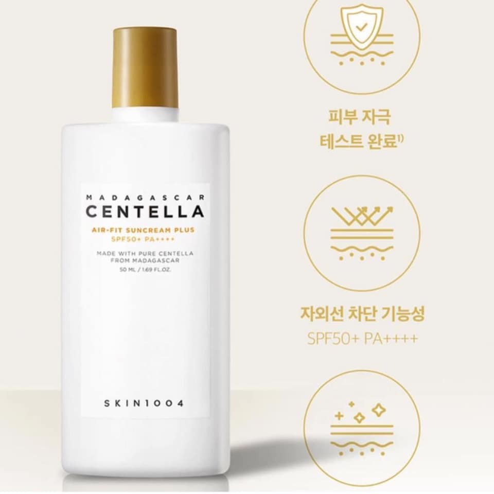 Combo 3 món Serum Rau Má Dưỡng Ẩm, Kem Dưỡng Da, Kem Chống Nắng Skin004 - Chính Hãng