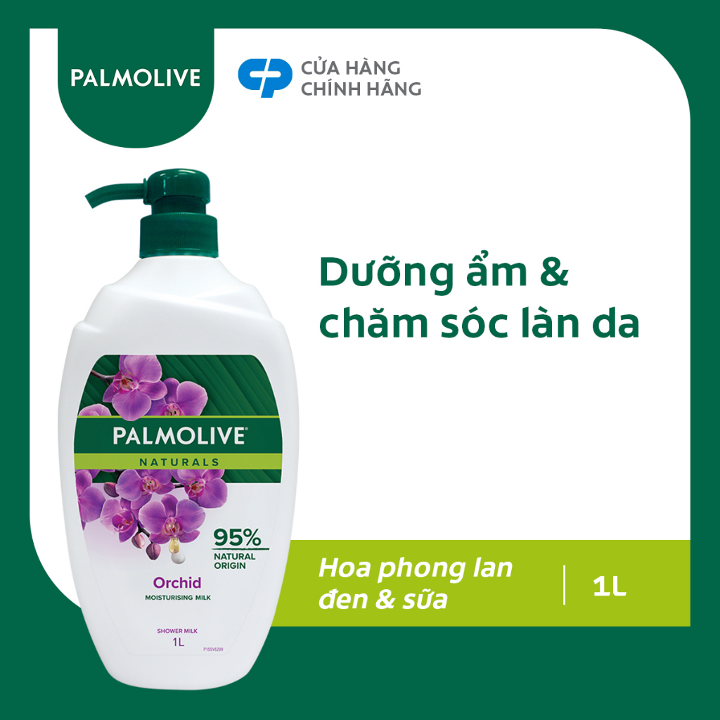 Sữa tắm Palmolive chiết xuất Sữa và Hoa Phong Lan Đen 1L