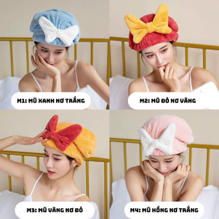 mũ ủ khô tóc tự nhiên siêu thấm hut