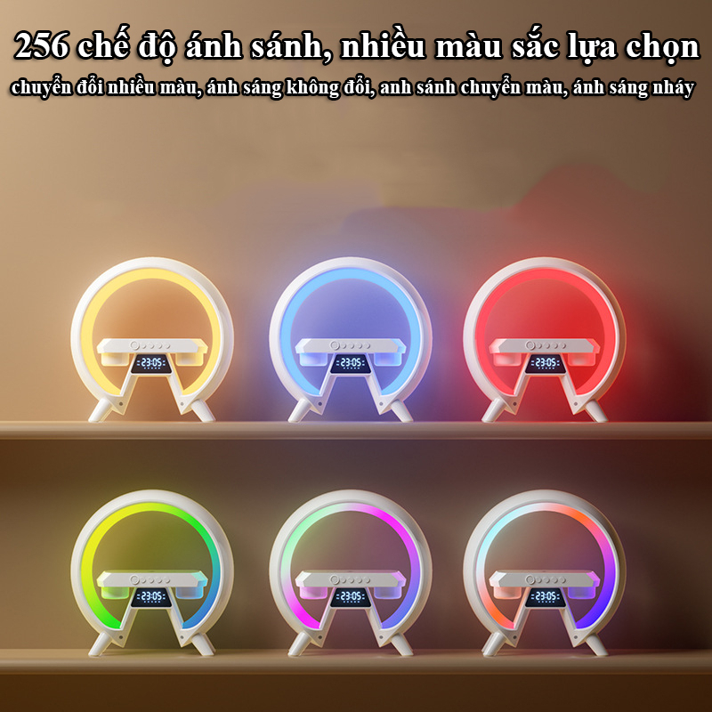 Loa Bluetooth Led RGB Tích Hợp Sạc Nhanh Không Dây,Đèn Ngủ,Báo Thức Âm Bass Cực Mạnh Kết Nối Điện Thoại,Tivi,Laptop