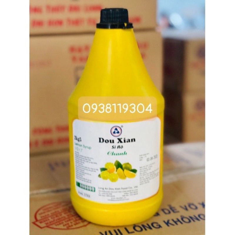 siro chanh 2kg5 dowxian ( bình tròn )