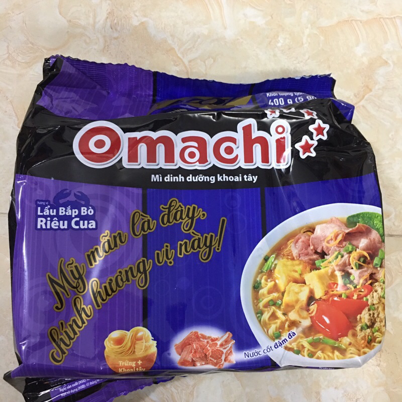 Combo 5 gói mì khoai Tây Omachi 80g Massan