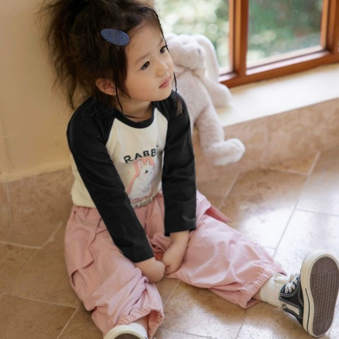 Set Áo Thỏ Dài Tay Kèm Quần Túi Hộp Cho Bé Gái WOWKIDS, Bộ Quần Áo Thu Đông Dài Tay Cá Tính Cho Bé Từ 8-28kg