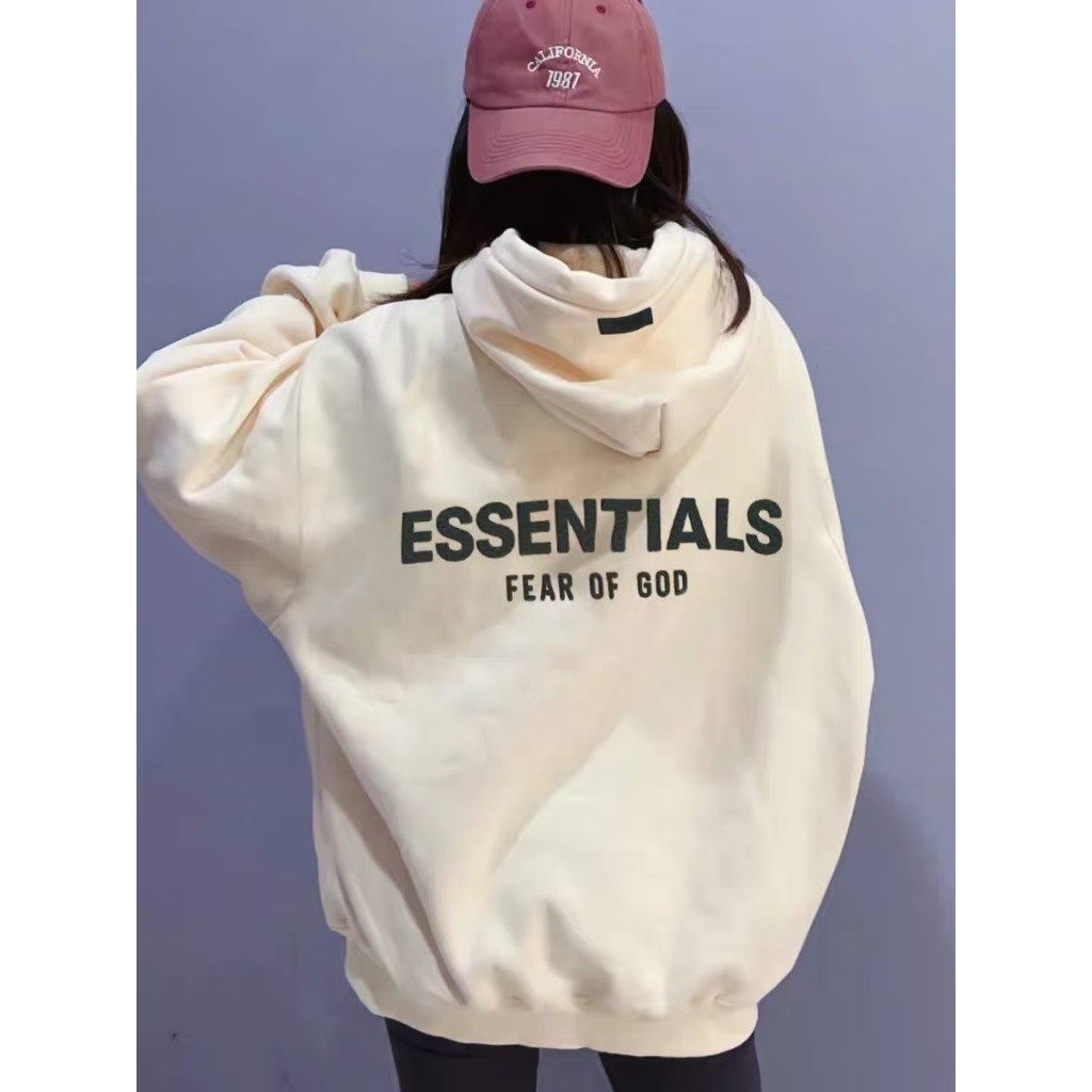 Áo khoác hoodie ESSENTIALS nam nữ form rộng chất nỉ bông không xù form chuẩn unisex cá tính năng động HD453.