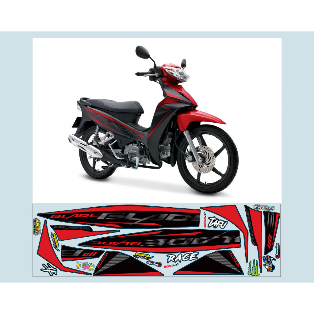 TEM ZIN WAVE BLADE ĐỎ ĐEN