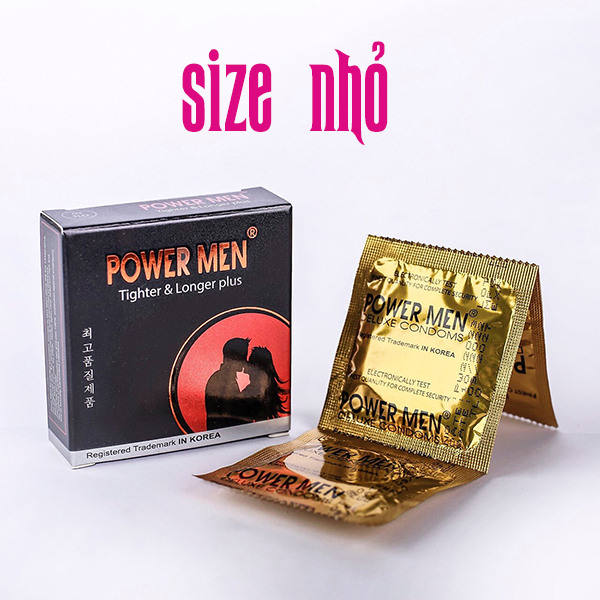 Bao cao su kéo dài thời giang 4in1 Powermen Tighter Longer Plus