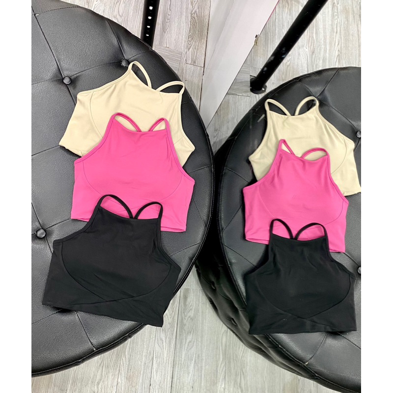 Áo bra Yếm hàng Quảng Châu cao cấp  - Chất Cotton & Spandex co giãn, thấm hút mồ hôi