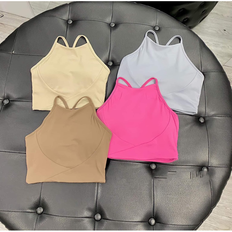 Áo bra Yếm hàng Quảng Châu cao cấp  - Chất Cotton & Spandex co giãn, thấm hút mồ hôi