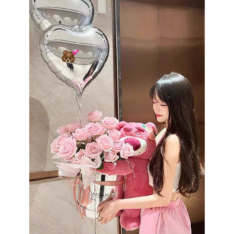 GẤU BÔNG LOTSOS TAI GẤU DÂU NẰM NGỦ