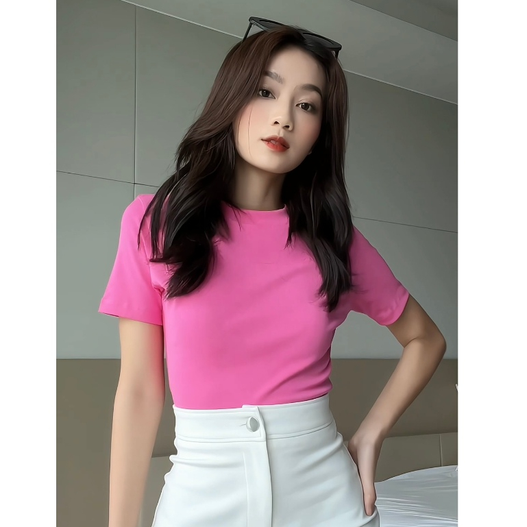 Áo croptop Zasic thun Zip đơn giản đủ màu A03