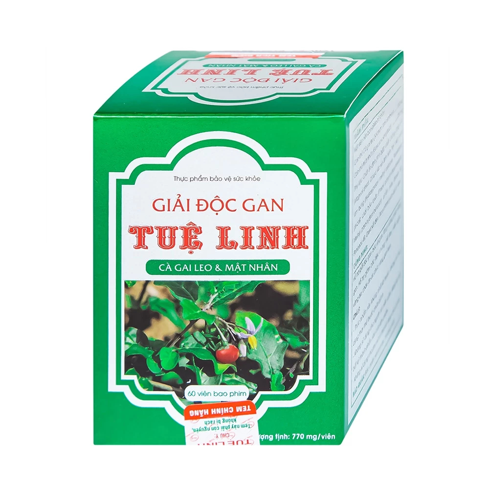 Giải Độc Gan Tuệ Linh - Hỗ Trợ Giải Độc, Tăng Cường Chức Năng Gan (Hộp 60 Viên)