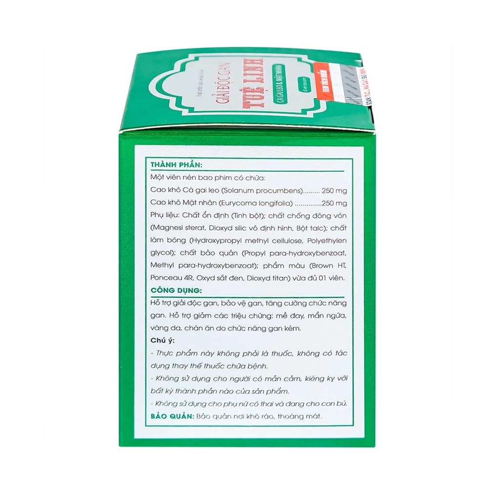 Giải Độc Gan Tuệ Linh - Hỗ Trợ Giải Độc, Tăng Cường Chức Năng Gan (Hộp 60 Viên)