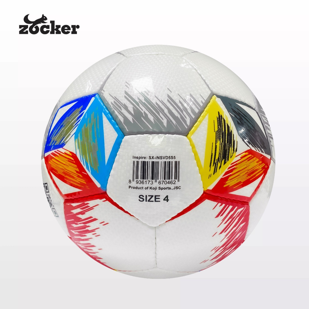 Quả bóng đá tập luyện Inspire size 4-5 da SVD chính hãng, siêu bên, đá đầm chân