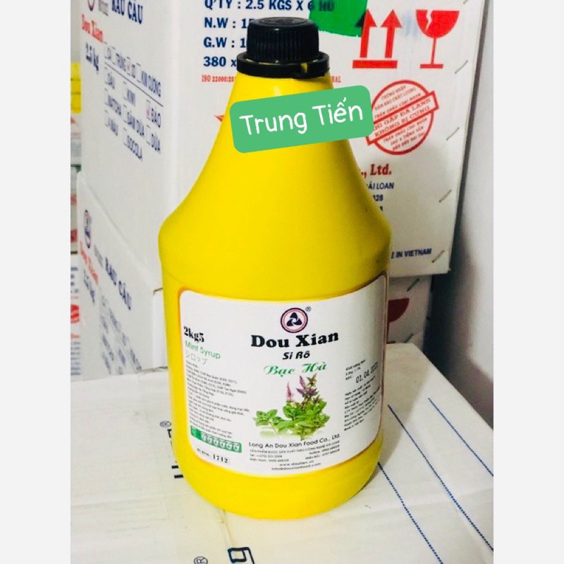 siro 2kg5 bạc hà dowxian ( bình tròn )