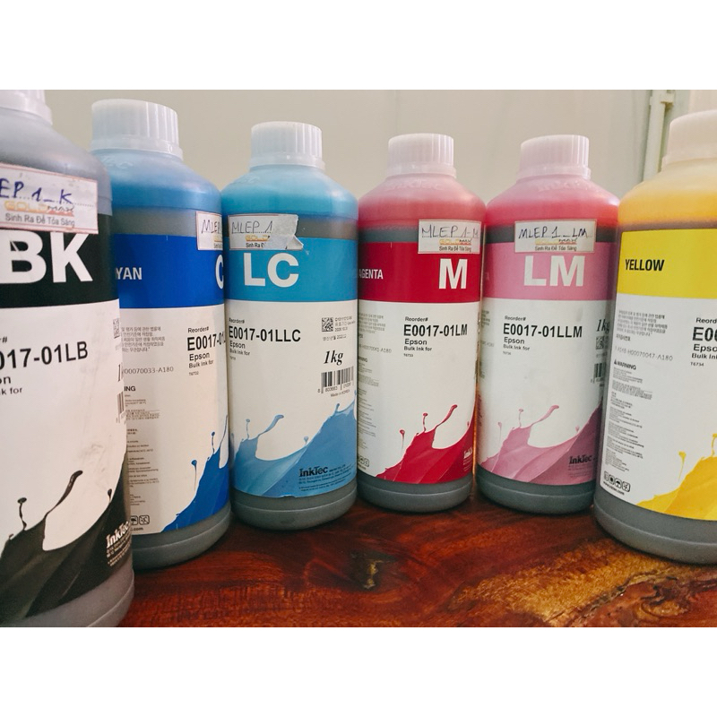 Mực nước InkTec Korea chính hãng 1Lit cho các dòng Epson 6 màu chất lượng