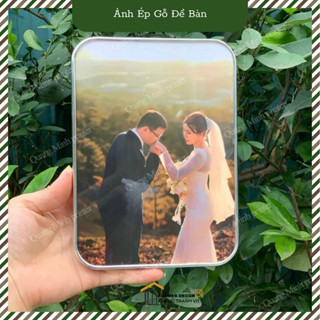  In Ảnh Ép Gỗ Bóng Gương - Lụa   Nhám   để bàn Kèm In Ảnh Theo Yêu Cầu - Trang Trí Để Bàn  Thương Hiệu DK Decor 