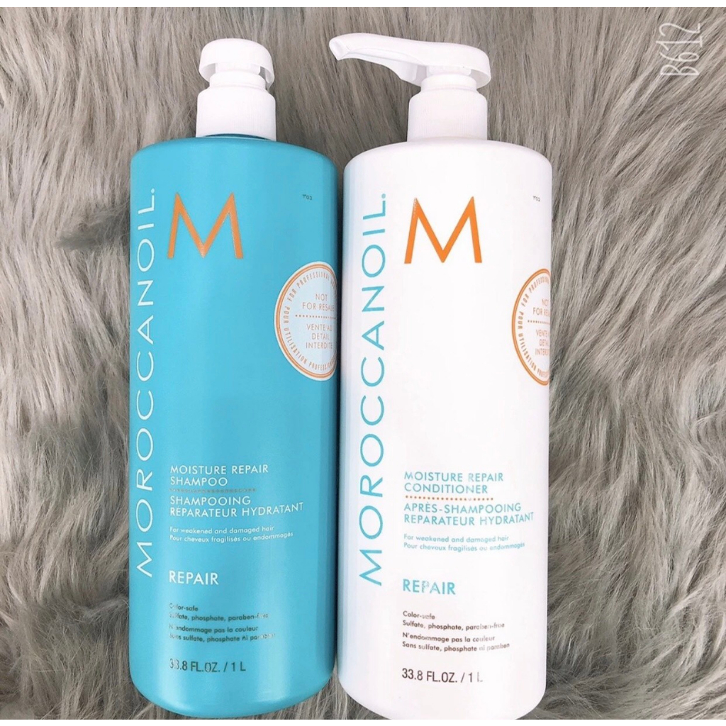 MOROCCANOIL - Cặp Dầu Gội Dầu Xả Dưỡng Ẩm Sâu Phục Hồi Tóc Hư Tổn MOROCCANOIL 1000ml