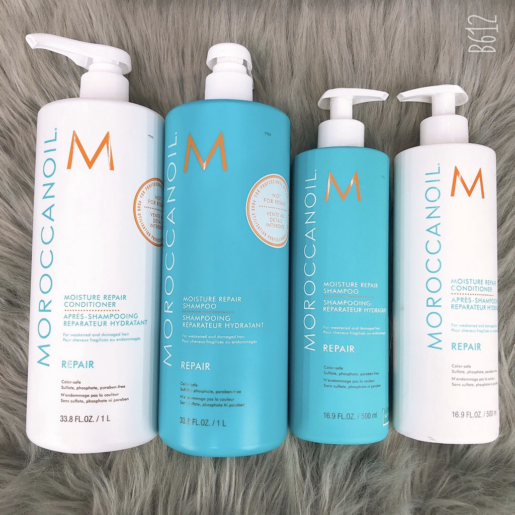 MOROCCANOIL - Cặp Dầu Gội Dầu Xả Dưỡng Ẩm Sâu Phục Hồi Tóc Hư Tổn MOROCCANOIL 1000ml