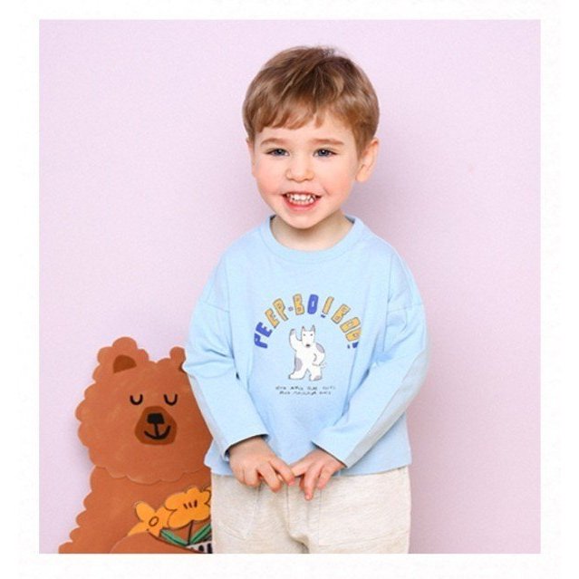 Áo thun cún Peep-bo bé trai Moli. HA4235