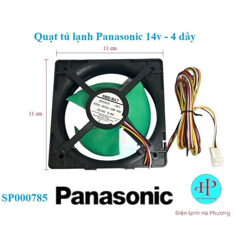 Quạt tủ lạnh Panasonic - Motor quạt tủ lạnh Panasonic 11x11cm - F180