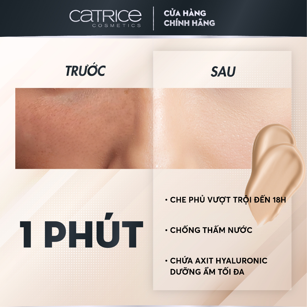 Kem che khuyết điểm 18h Catrice True Skin High Cover Concealer 3 tone da 4,5ml