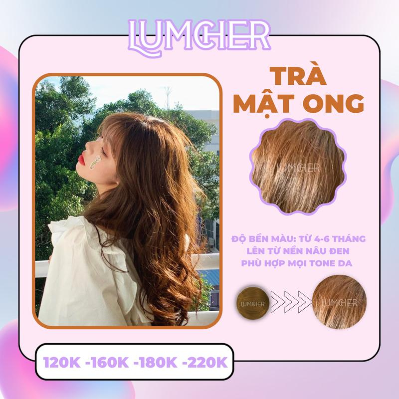 Thuốc nhuộm tóc Trà Mật Ong tại nhà không cần tẩy LC21 | Lumcher Mall