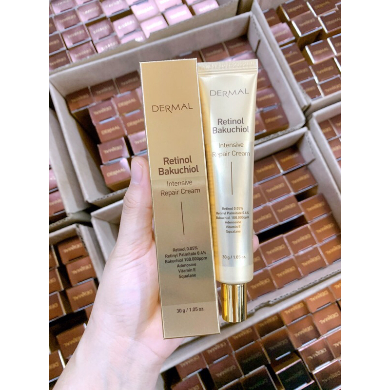 Kem Dưỡng Trắng Trẻ Hóa Da DERMAL Retinol Bakuchiol Intensive Repair Cream 30g Hàn Quốc- Mĩ Phẩm Chính Hãng Tstar