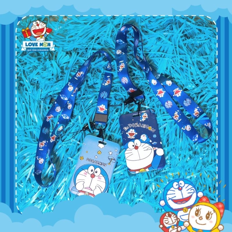 DÂY ĐEO THẺ SINH VIÊN, NHÂN VIÊN HÌNH DORAEMON DỄ THƯƠNG