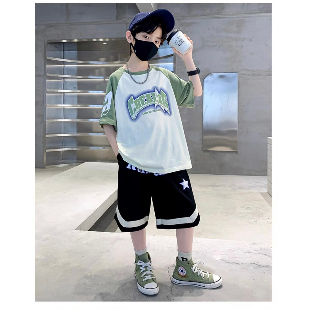 SÉT BỘ THUN MẶC NHÀ BÉ TRAI SIÊU COOL