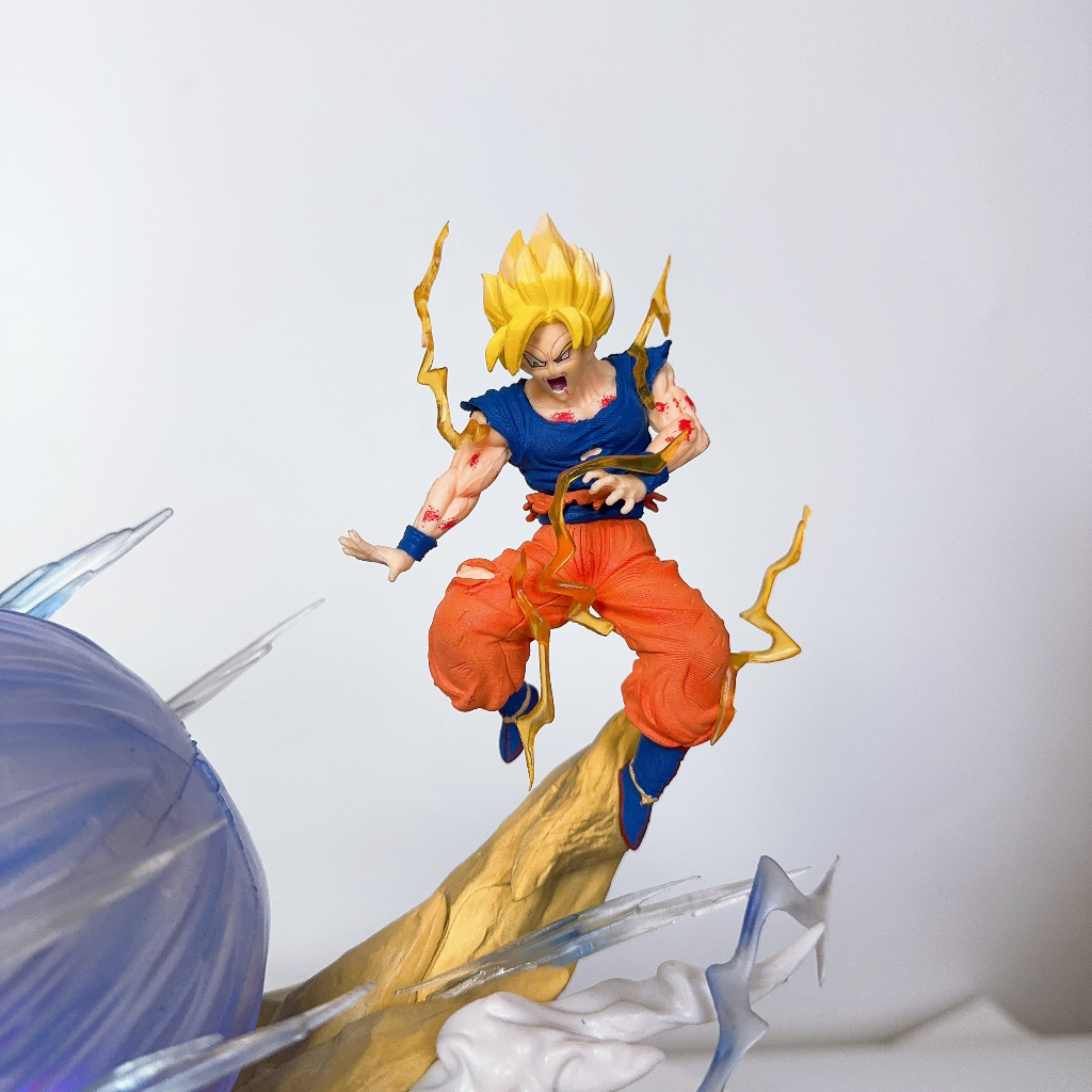 Mô hình Songoku và Kid Buu ,mô hình dragonball goku vs kidbuu mới Ongchumohinh -MH451