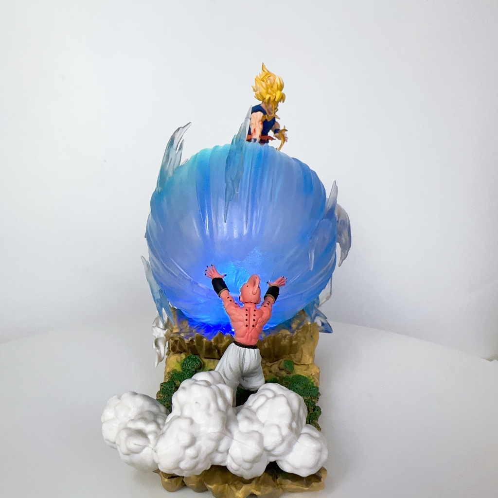 Mô hình Songoku và Kid Buu ,mô hình dragonball goku vs kidbuu mới Ongchumohinh -MH451