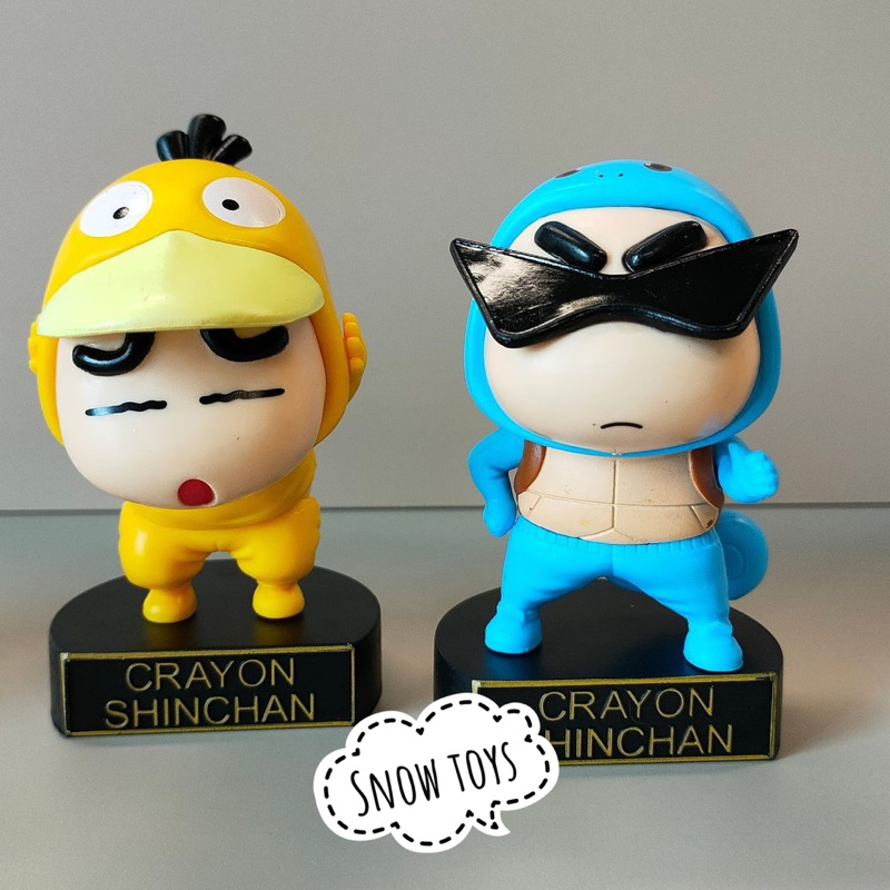 Mô hình Shin cậu bé bút chì - Crayon Shinchan cosplay Pokemon - Shinnosuke cosplay Pikachu Charmander Bulbasaur Squirtle