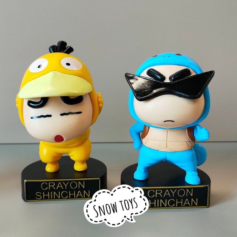 Mô hình Shin cậu bé bút chì - Crayon Shinchan cosplay Pokemon - Shinnosuke cosplay Pikachu Charmander Bulbasaur Squirtle