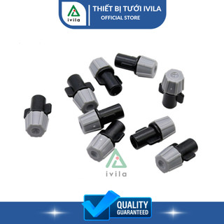 Béc phun sương 1 cửa xám các loại kết nối, béc phun sương làm mát, tưới lan, cây cảnh, tưới cây, béc