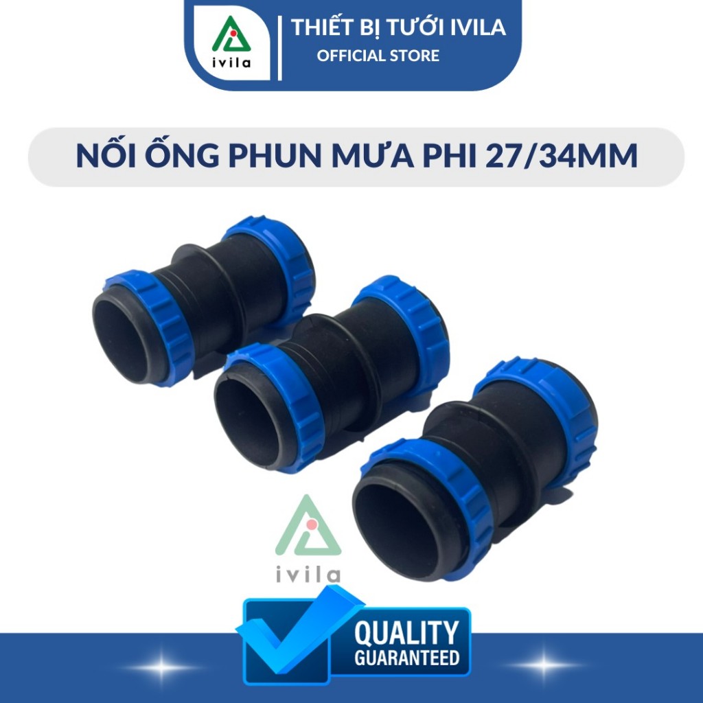 Nối ống phun mưa phi 25mm/32mm - Chất liệu nhựa cao cấp độ bền cao