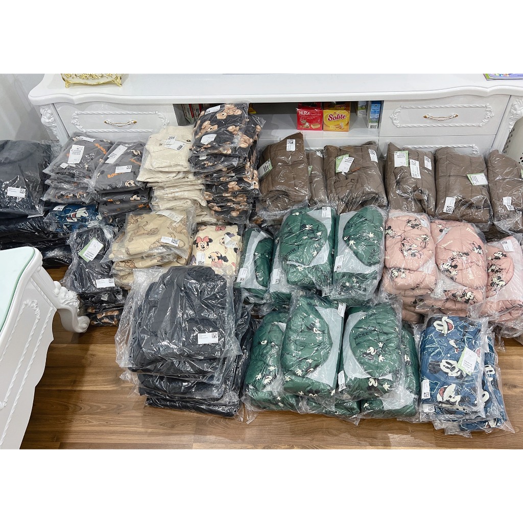 Áo khoác phao ấm bé trai bé gái HM Auth