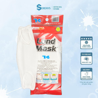 Khẩu trang 3d land mask chống vi khuẩn gói 6 cái - HÀNG CHÍNH HÃNG