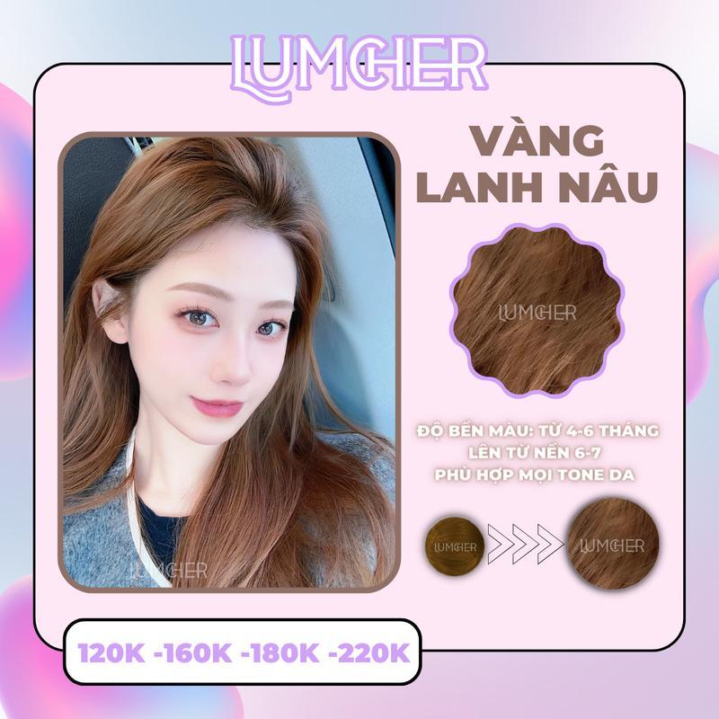 Thuốc Nhuộm Màu NÂU VÀNG ÁNH KHÓI Không Tẩy LC35 | Lumcher Mall