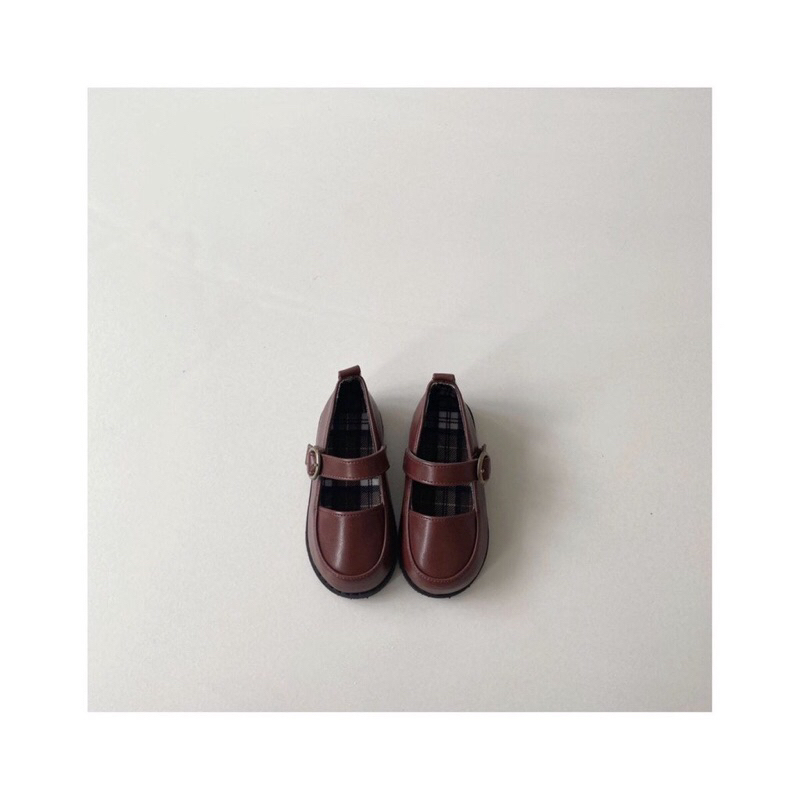 Giày da quai dán Hàn Quốc hãng Myshoes cho bé 13-15cm